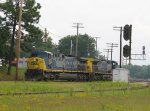 CSX 537 & 224 run light engines westbound